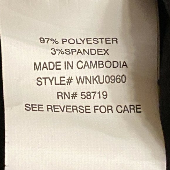 NWT. Notations brand, Black, Sparkly Sequins Top 3/4 sleeves and Ruffles - Picture 9 of 9